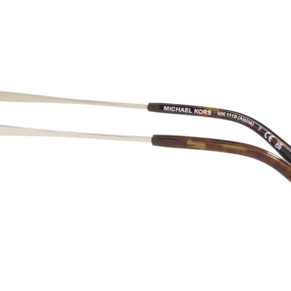NEW ORIGINAL MICHAEL KORS MK1119 ALPINE 10148G Light Gold/Dark Grey Grad. 57mm - Picture 4 of 10